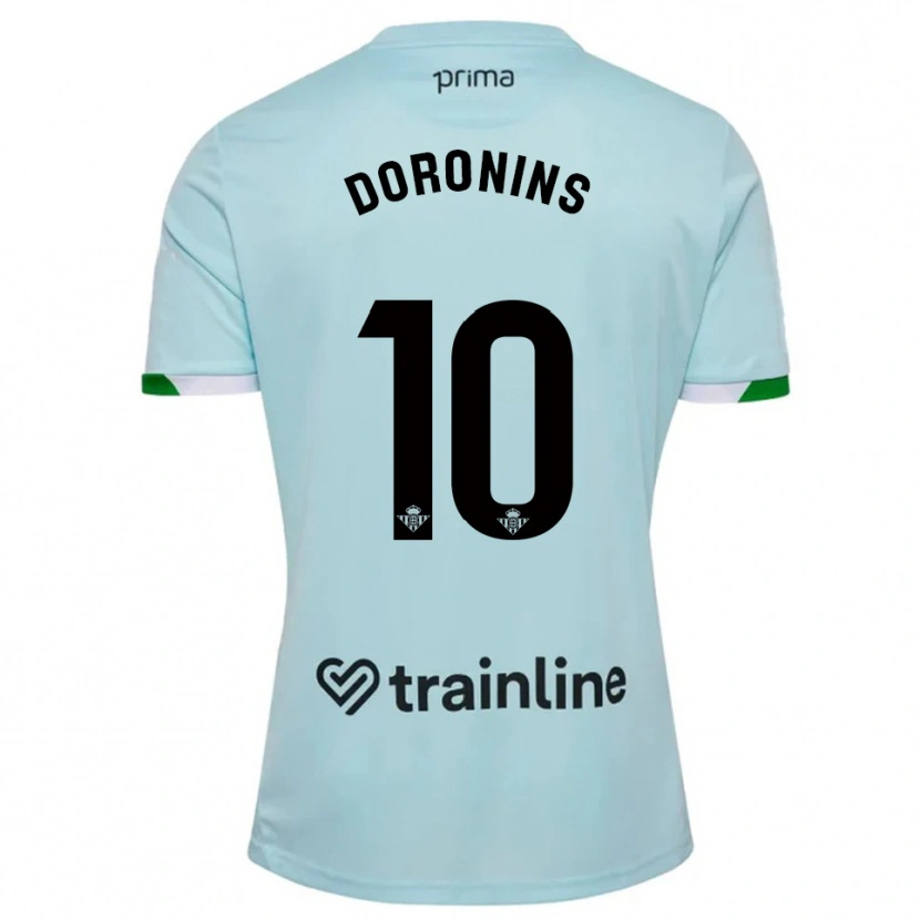 Danxen Dámské Nikita Doronins #10 Nebesky Modrá Zelená Daleko Hráčské Dresy 2025/26 Dres