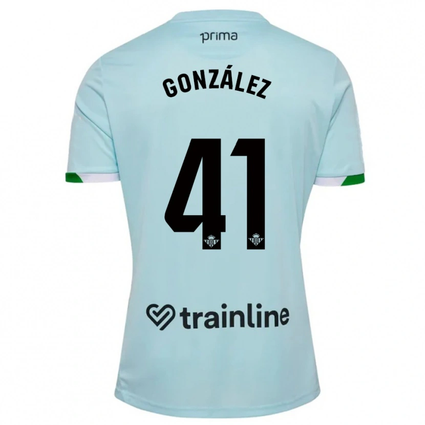 Danxen Dámské Manu González #41 Nebesky Modrá Zelená Daleko Hráčské Dresy 2025/26 Dres