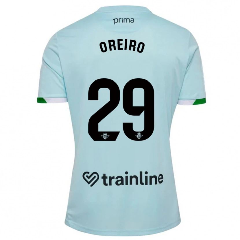 Danxen Dámské Jorge Oreiro #29 Nebesky Modrá Zelená Daleko Hráčské Dresy 2025/26 Dres