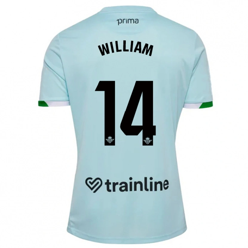 Danxen Dámské William Carvalho #14 Nebesky Modrá Zelená Daleko Hráčské Dresy 2025/26 Dres