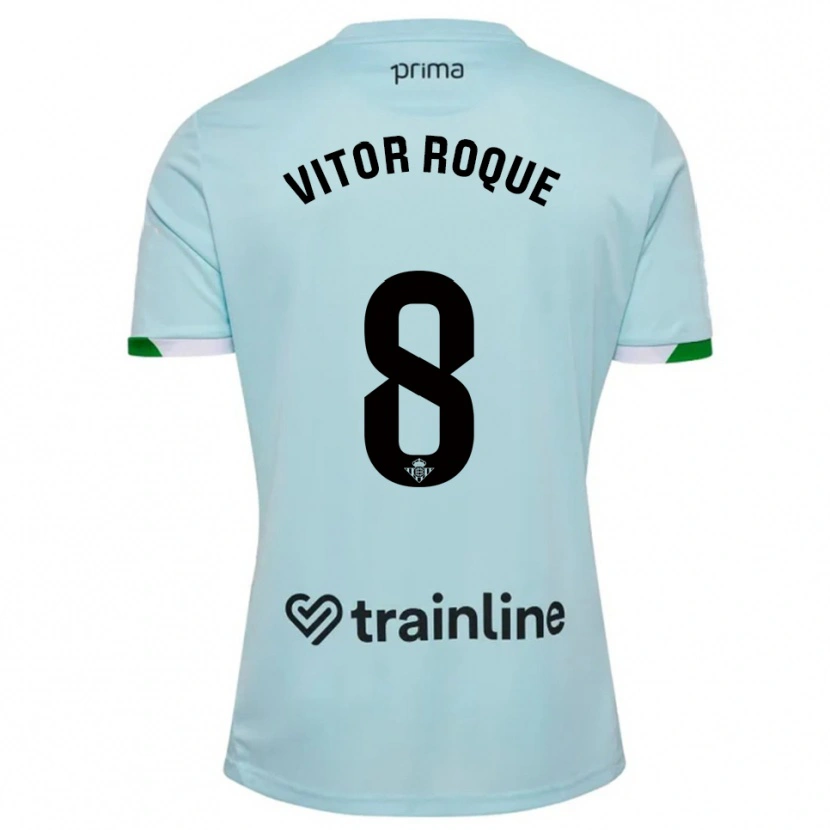 Danxen Dámské Vitor Roque #8 Nebesky Modrá Zelená Daleko Hráčské Dresy 2025/26 Dres