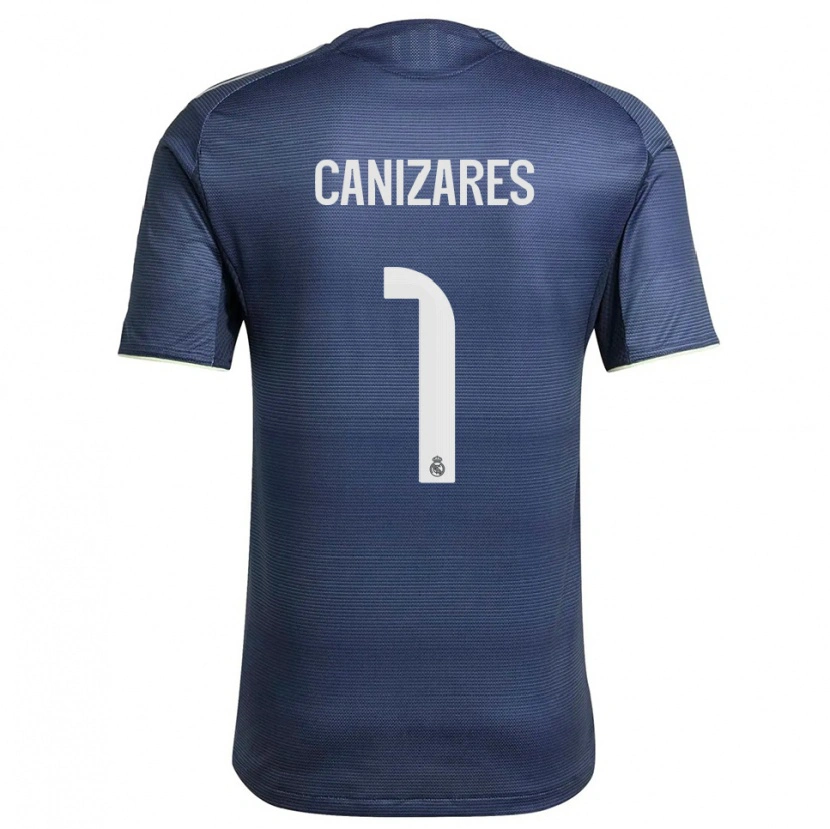 Danxen Dámské Lucas Canizares #1 Tmavě Modrá Stříbrná Daleko Hráčské Dresy 2025/26 Dres