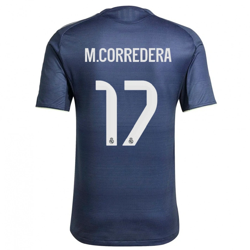 Danxen Dámské Marta Corredera #17 Tmavě Modrá Stříbrná Daleko Hráčské Dresy 2025/26 Dres