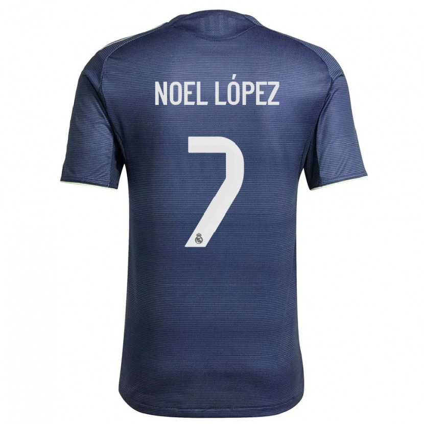 Danxen Dámské Noel López #7 Tmavě Modrá Stříbrná Daleko Hráčské Dresy 2025/26 Dres