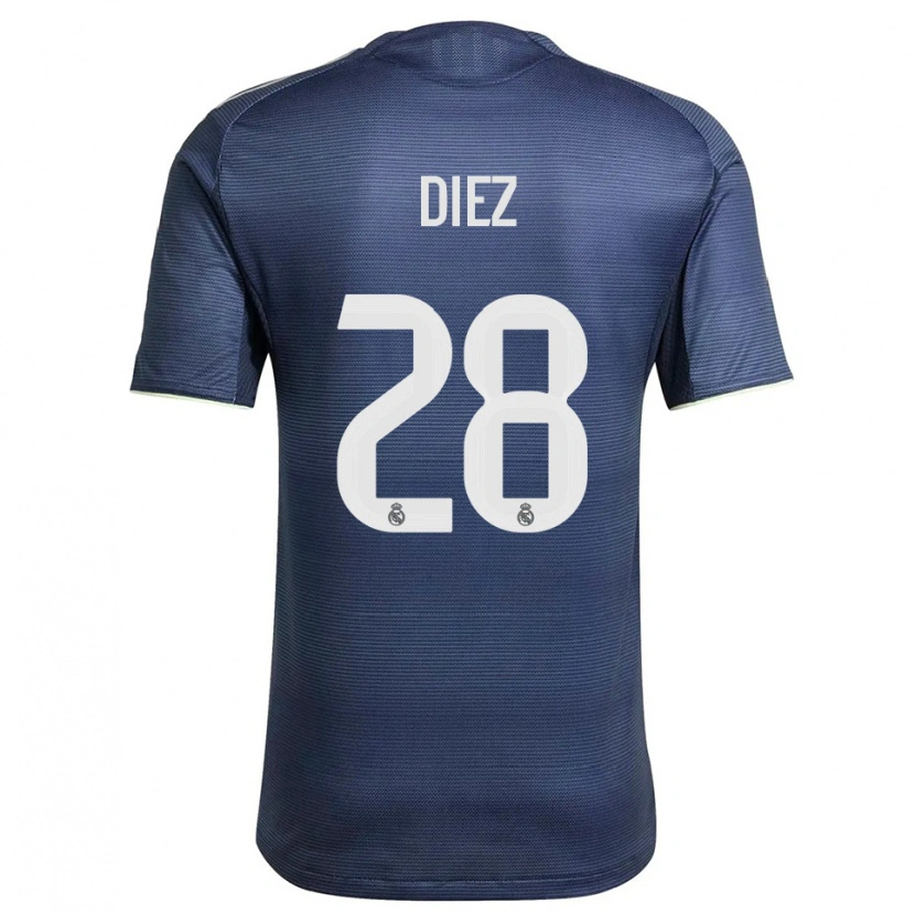 Danxen Dámské Carlos Diez #28 Tmavě Modrá Stříbrná Daleko Hráčské Dresy 2025/26 Dres