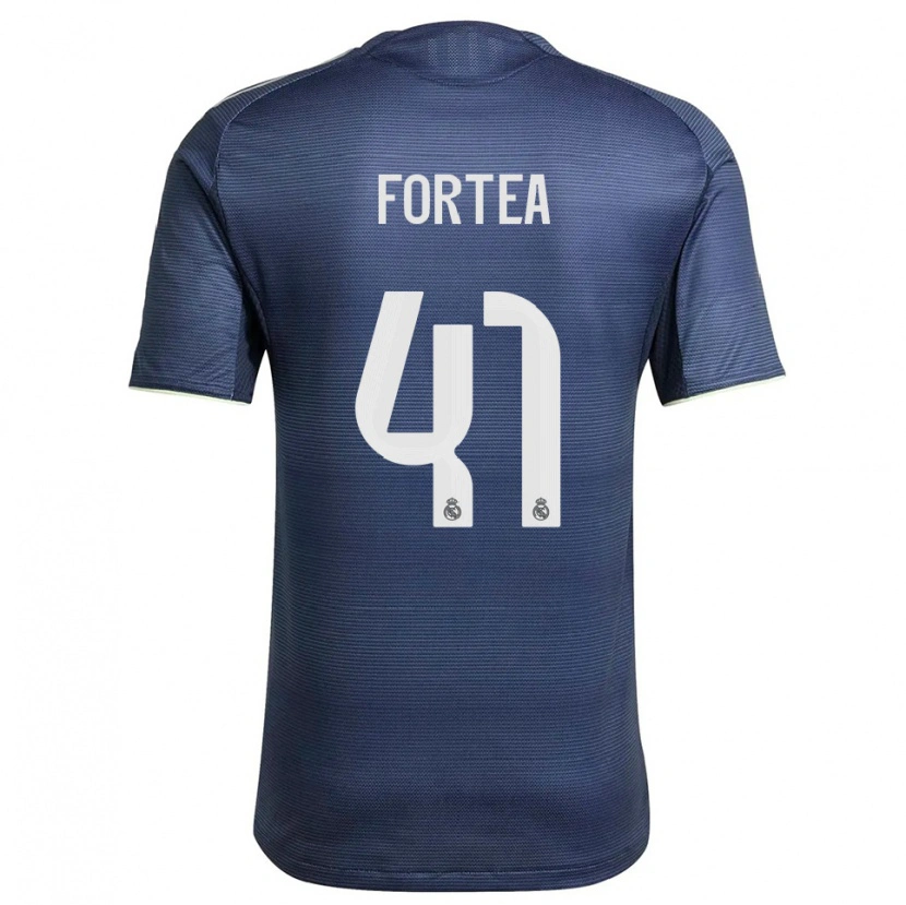 Danxen Dámské Jesús Fortea #41 Tmavě Modrá Stříbrná Daleko Hráčské Dresy 2025/26 Dres