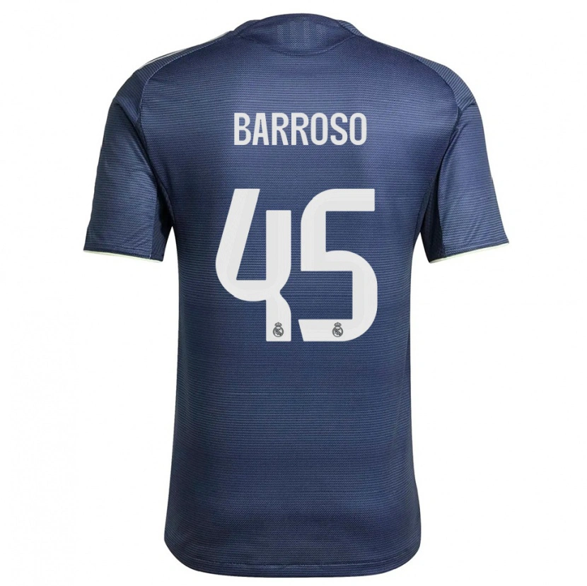 Danxen Dámské Jaime Barroso #45 Tmavě Modrá Stříbrná Daleko Hráčské Dresy 2025/26 Dres