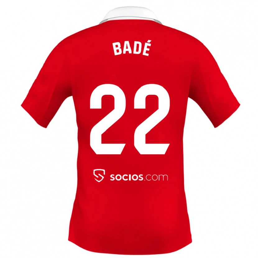 Danxen Dámské Loïc Badé #22 Červená Bílá Šedá Daleko Hráčské Dresy 2025/26 Dres