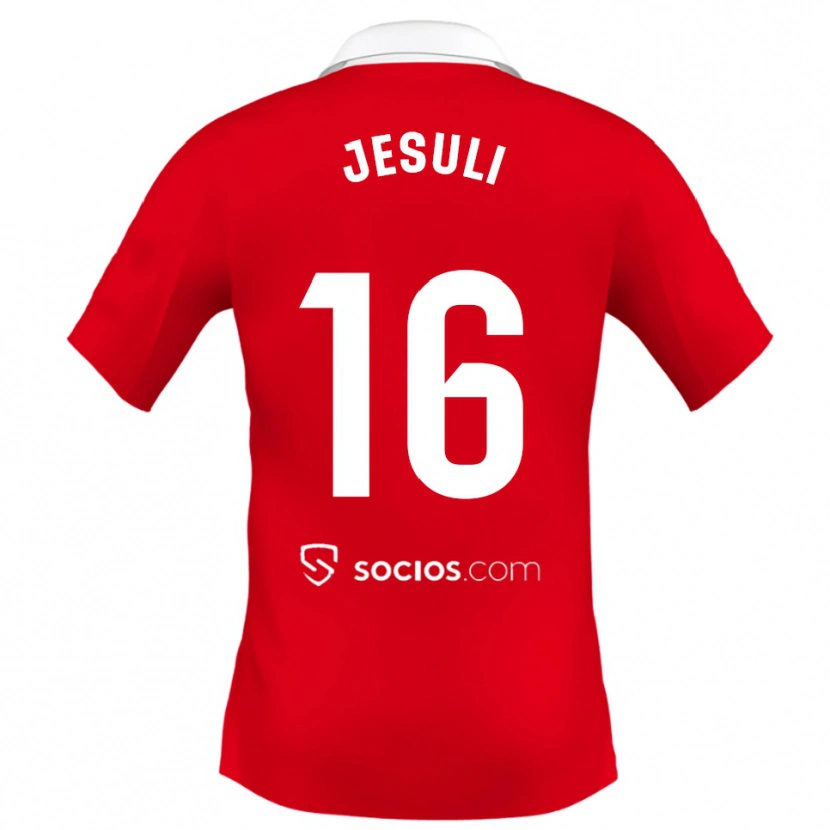 Danxen Dámské Jesuli #16 Červená Bílá Šedá Daleko Hráčské Dresy 2025/26 Dres