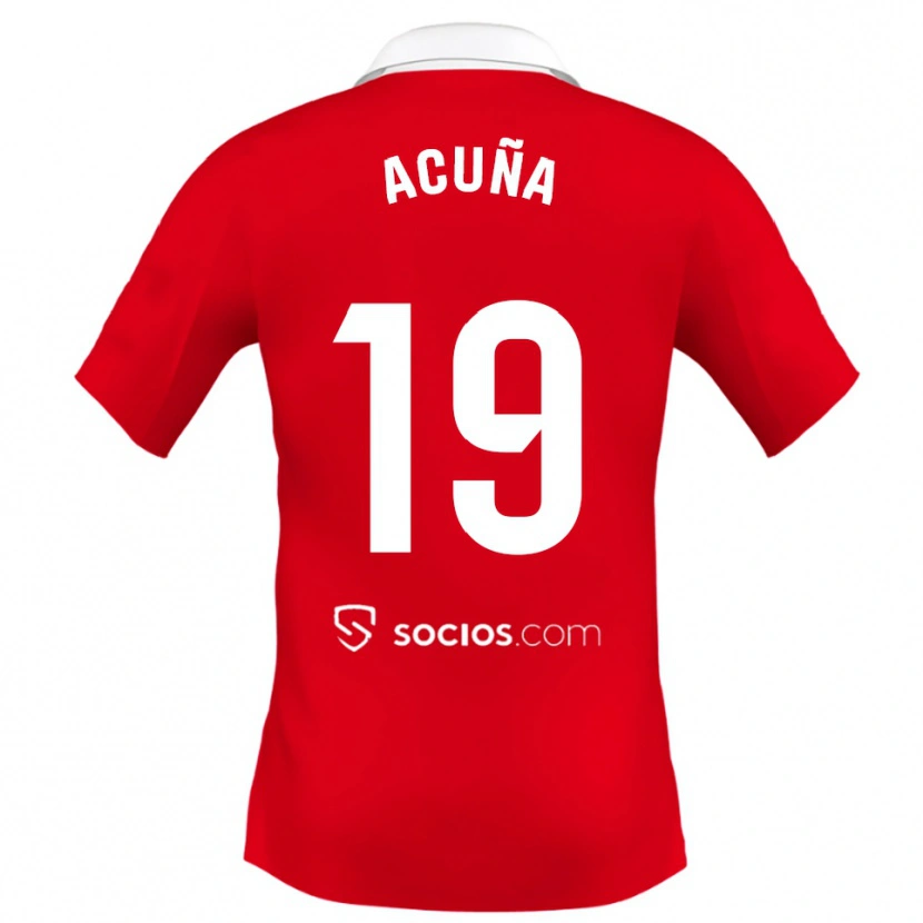 Danxen Dámské Marcos Acuna #19 Červená Bílá Šedá Daleko Hráčské Dresy 2025/26 Dres