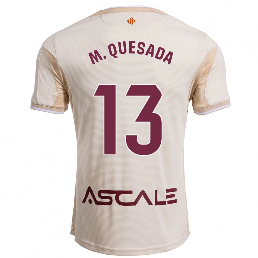 Danxen Dámské Montserrat Quesada Carrasco #13 Špinavě Bílá Burgundská Daleko Hráčské Dresy 2025/26 Dres