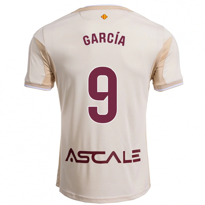 Danxen Dámské Albert García #9 Špinavě Bílá Burgundská Daleko Hráčské Dresy 2025/26 Dres