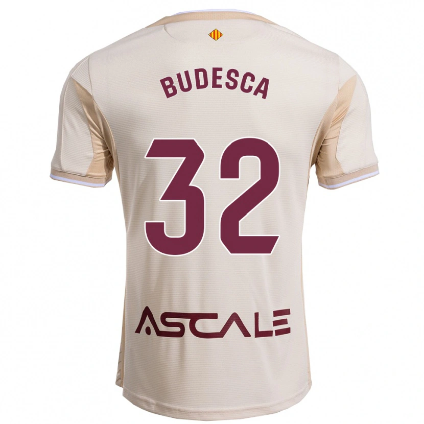 Danxen Dámské Daniel Budesca #32 Špinavě Bílá Burgundská Daleko Hráčské Dresy 2025/26 Dres