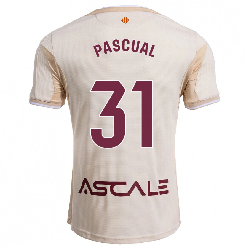 Danxen Dámské Pablo Pascual #31 Špinavě Bílá Burgundská Daleko Hráčské Dresy 2025/26 Dres