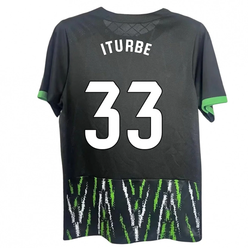Danxen Dámské Alejandro Iturbe #33 Černá Zelená Daleko Hráčské Dresy 2025/26 Dres