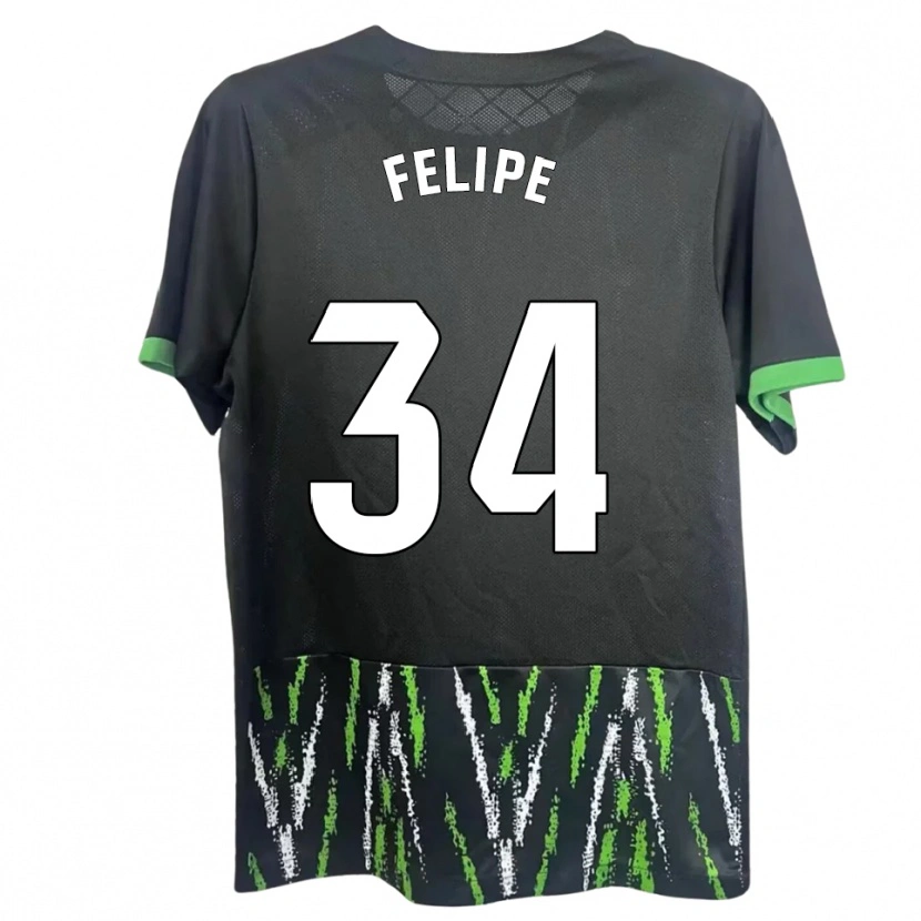 Danxen Dámské Pablo Felipe #34 Černá Zelená Daleko Hráčské Dresy 2025/26 Dres