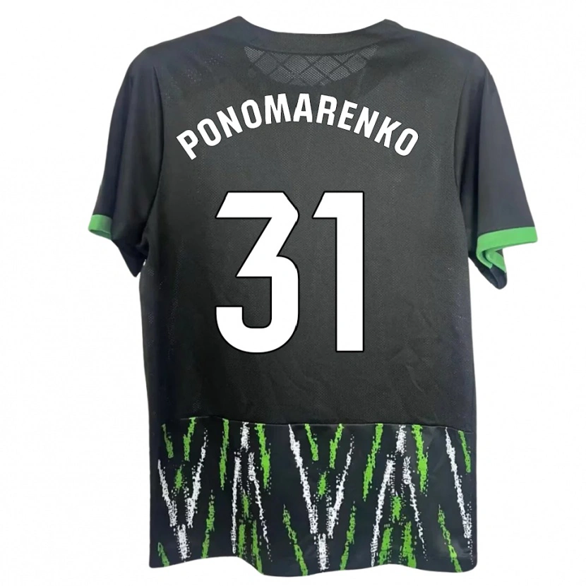Danxen Dámské Borys Ponomarenko #31 Černá Zelená Daleko Hráčské Dresy 2025/26 Dres