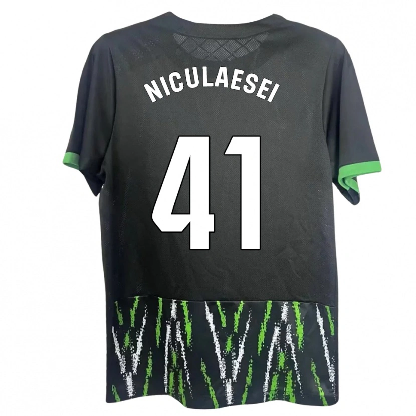 Danxen Dámské Albert Niculăesei #41 Černá Zelená Daleko Hráčské Dresy 2025/26 Dres