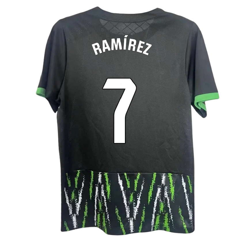 Danxen Dámské Jalmar Ramírez #7 Černá Zelená Daleko Hráčské Dresy 2025/26 Dres