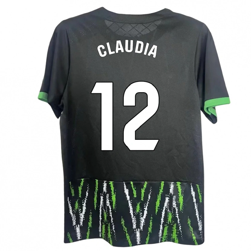 Danxen Dámské Claudia Rabasco Campello #12 Černá Zelená Daleko Hráčské Dresy 2025/26 Dres
