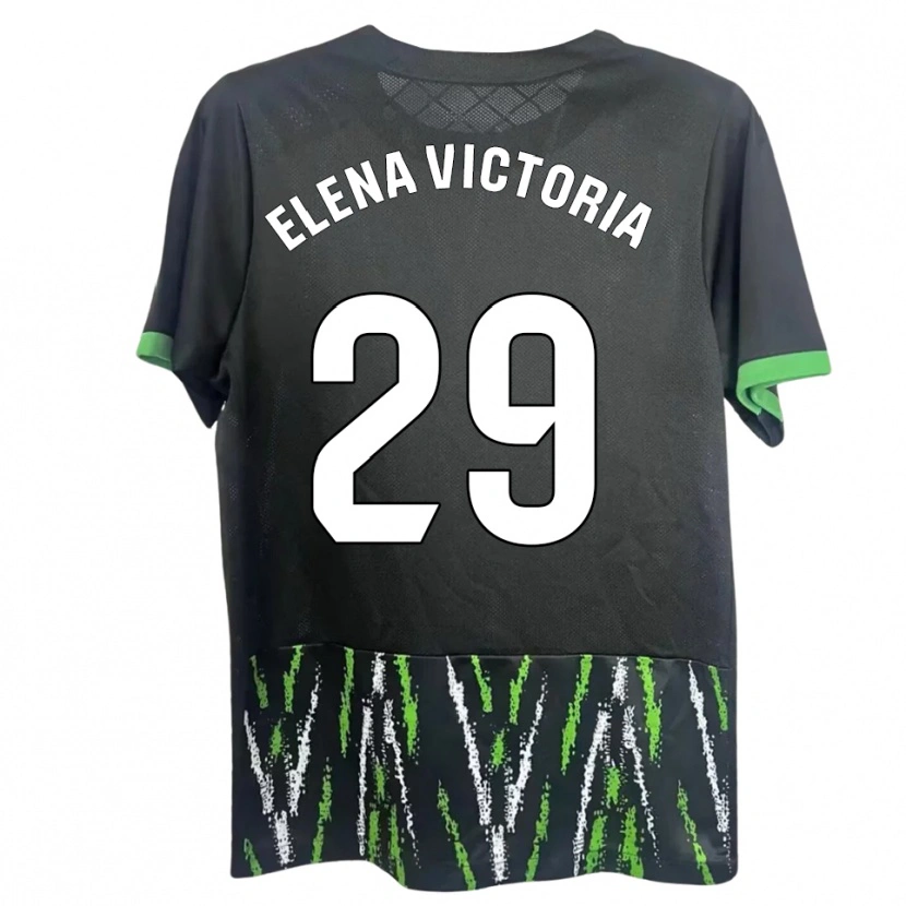 Danxen Dámské Elena Victoria Mas Berna #29 Černá Zelená Daleko Hráčské Dresy 2025/26 Dres