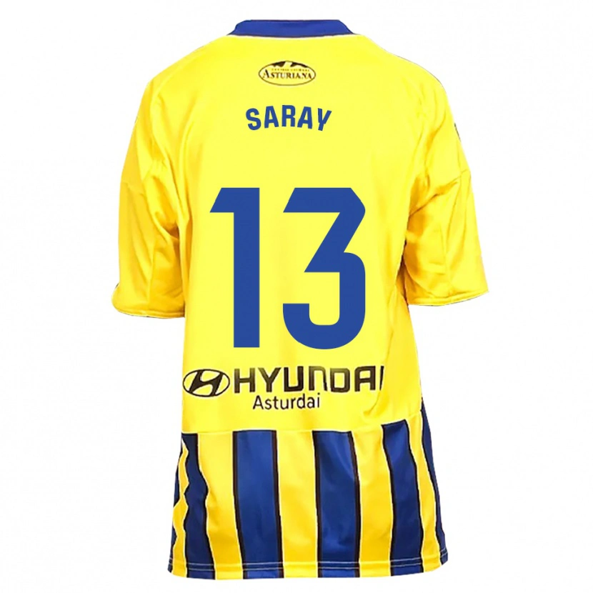 Danxen Dámské Saray Vázquez Alonso #13 Žlutá Modrá Daleko Hráčské Dresy 2025/26 Dres