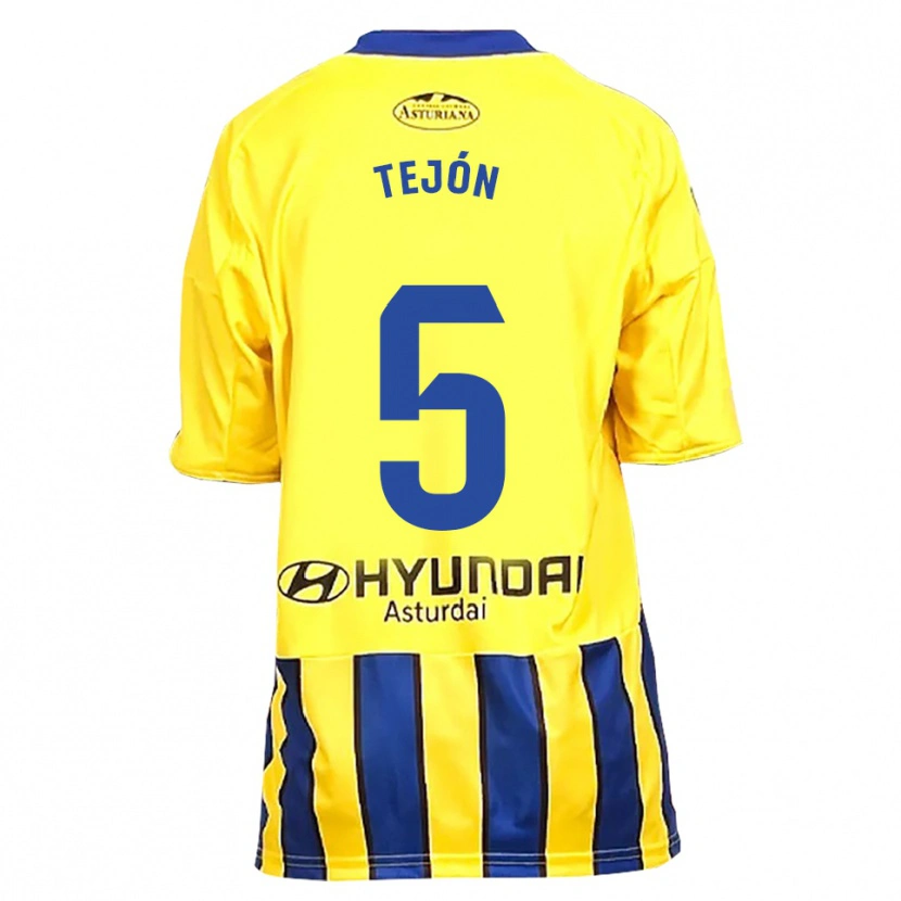 Danxen Dámské Diego Tejón #5 Žlutá Modrá Daleko Hráčské Dresy 2025/26 Dres