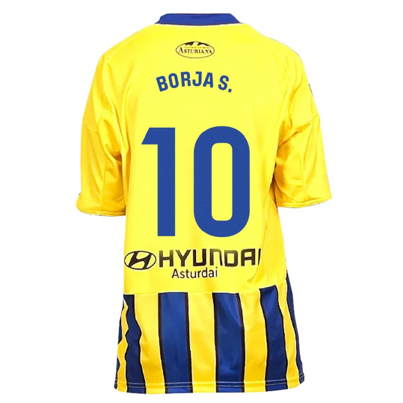 Danxen Dámské Borja Sánchez #10 Žlutá Modrá Daleko Hráčské Dresy 2025/26 Dres