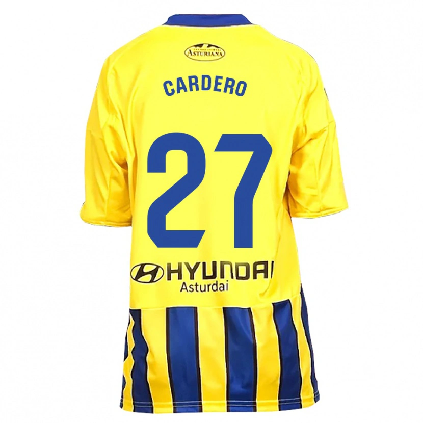 Danxen Dámské Álex Cardero #27 Žlutá Modrá Daleko Hráčské Dresy 2025/26 Dres