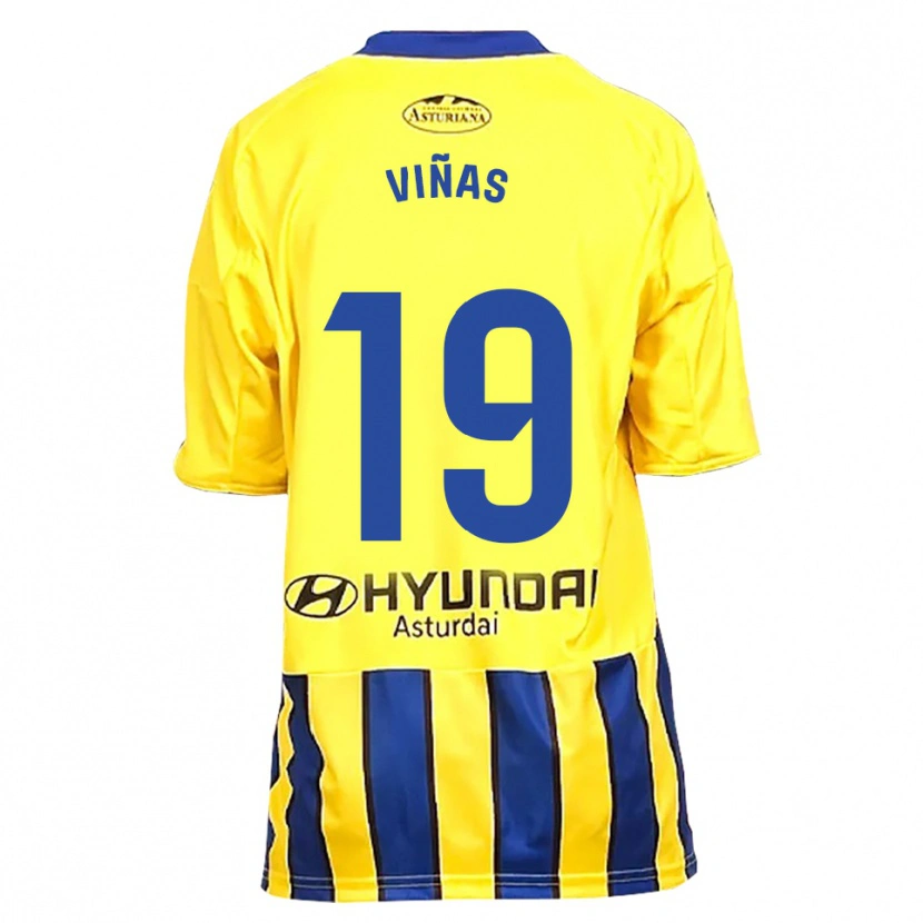 Danxen Dámské Federico Viñas #19 Žlutá Modrá Daleko Hráčské Dresy 2025/26 Dres