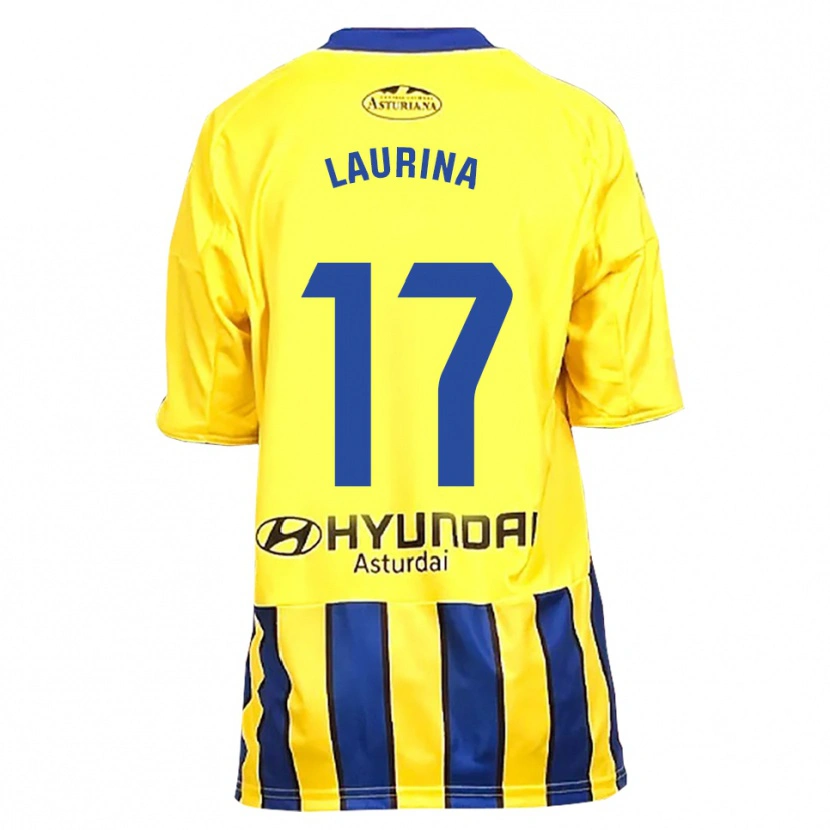 Danxen Dámské Laura Gutiérrez #17 Žlutá Modrá Daleko Hráčské Dresy 2025/26 Dres
