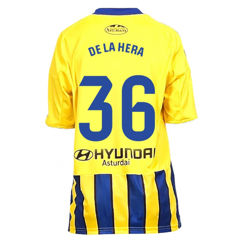 Danxen Dámské Óscar De La Hera #36 Žlutá Modrá Daleko Hráčské Dresy 2025/26 Dres