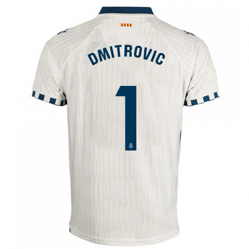 Danxen Dámské Marko Dmitrovic #1 Bílá Modrá Daleko Hráčské Dresy 2025/26 Dres