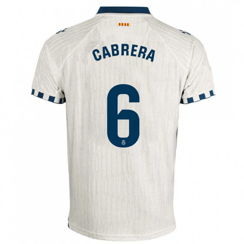 Danxen Dámské Leandro Cabrera #6 Bílá Modrá Daleko Hráčské Dresy 2025/26 Dres