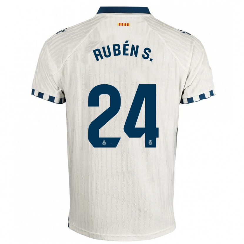 Danxen Dámské Rubén Sánchez #24 Bílá Modrá Daleko Hráčské Dresy 2025/26 Dres
