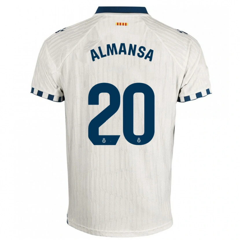Danxen Dámské Alex Almansa #20 Bílá Modrá Daleko Hráčské Dresy 2025/26 Dres