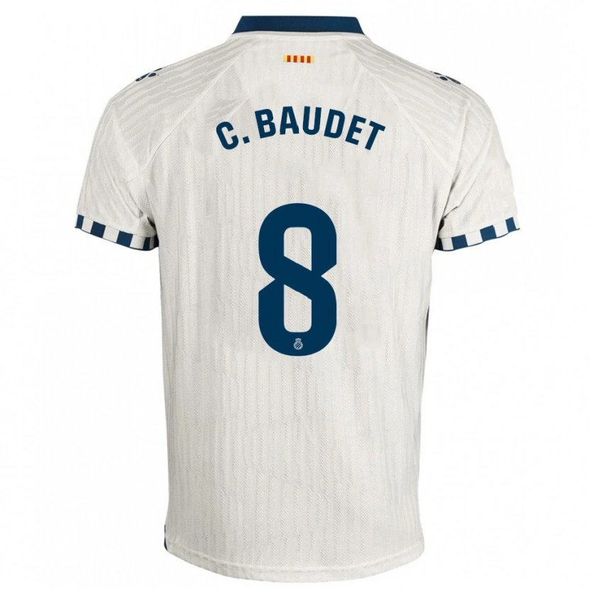 Danxen Dámské Cristina Baudet Lucena #8 Bílá Modrá Daleko Hráčské Dresy 2025/26 Dres
