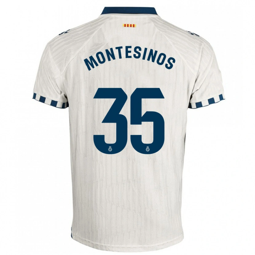 Danxen Dámské Pol Montesinos #35 Bílá Modrá Daleko Hráčské Dresy 2025/26 Dres