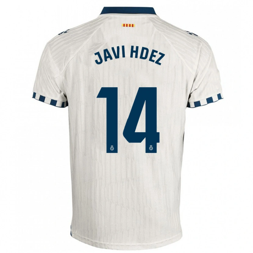 Danxen Dámské Javi Hernández #14 Bílá Modrá Daleko Hráčské Dresy 2025/26 Dres