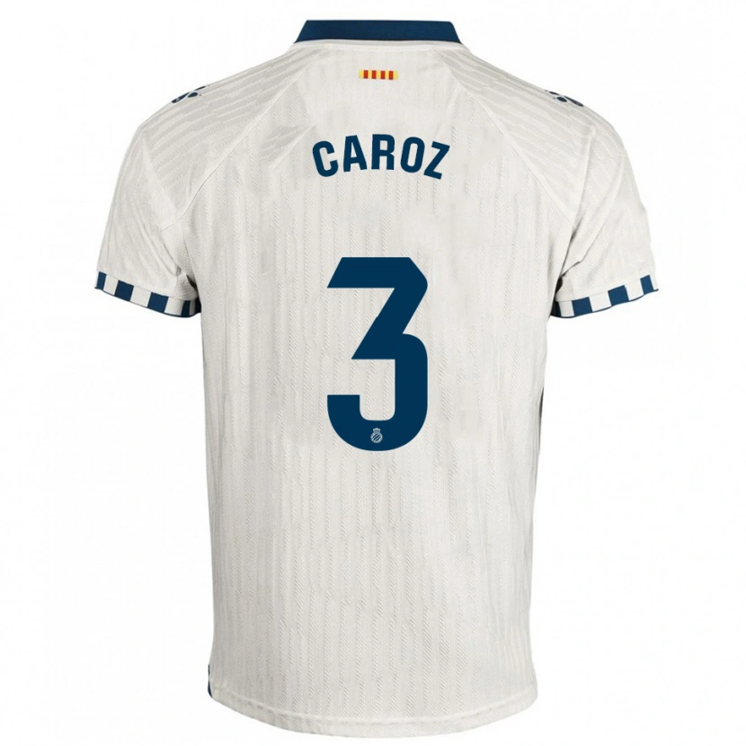 Danxen Dámské Hugo Caroz #3 Bílá Modrá Daleko Hráčské Dresy 2025/26 Dres