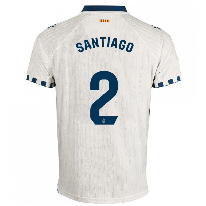 Danxen Dámské David Santiago #2 Bílá Modrá Daleko Hráčské Dresy 2025/26 Dres