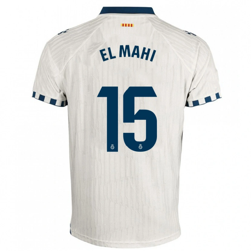 Danxen Dámské Mohamed El Mahi #15 Bílá Modrá Daleko Hráčské Dresy 2025/26 Dres