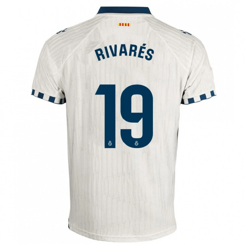 Danxen Dámské Sergio Rivarés #19 Bílá Modrá Daleko Hráčské Dresy 2025/26 Dres