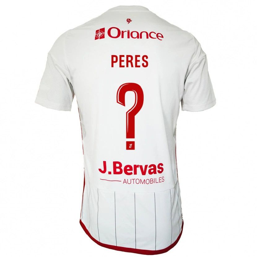 Danxen Dámské Lilou Peres #0 Bílá Červená Daleko Hráčské Dresy 2025/26 Dres