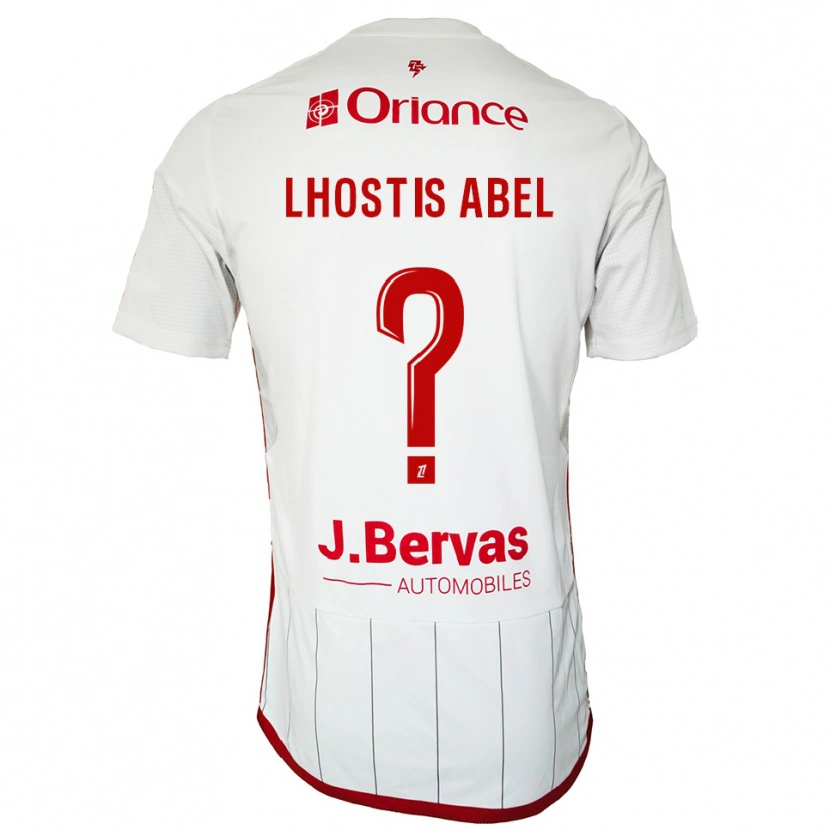 Danxen Dámské Melyne Lhostis Abel #0 Bílá Červená Daleko Hráčské Dresy 2025/26 Dres