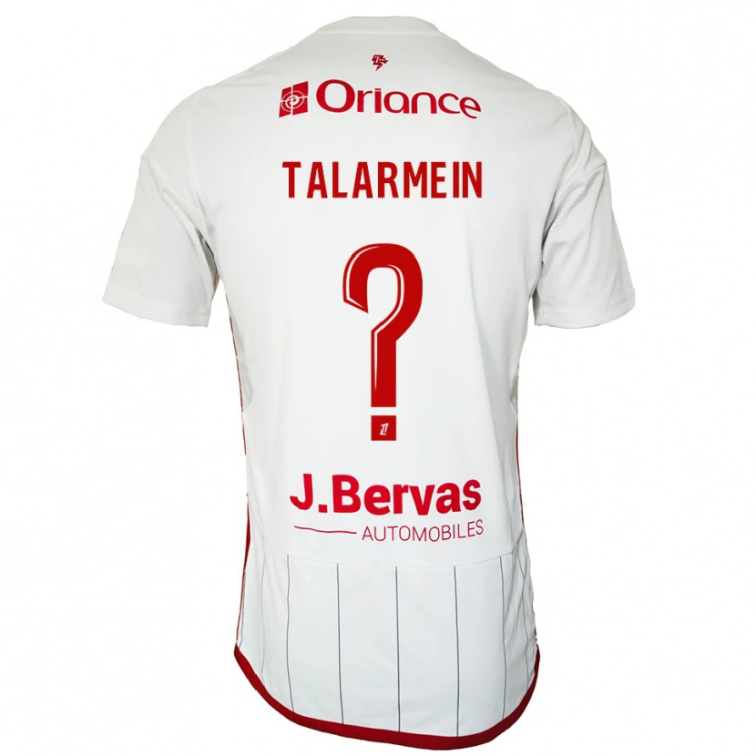 Danxen Dámské Manon Talarmein #0 Bílá Červená Daleko Hráčské Dresy 2025/26 Dres