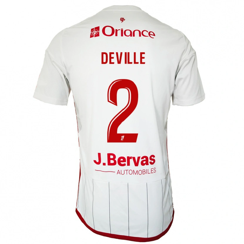 Danxen Dámské Lilian Deville #2 Bílá Červená Daleko Hráčské Dresy 2025/26 Dres