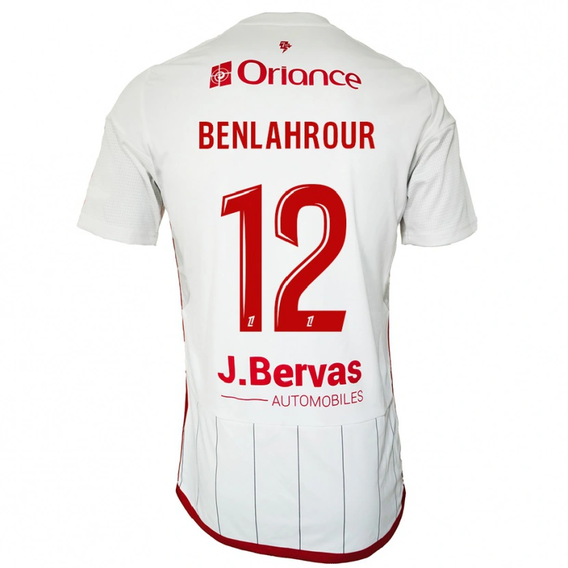 Danxen Dámské Ilyes Benlahrour #12 Bílá Červená Daleko Hráčské Dresy 2025/26 Dres