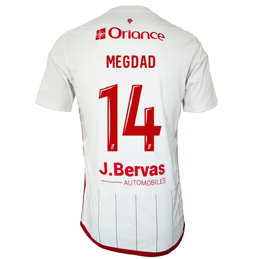 Danxen Dámské Noa Megdad #14 Bílá Červená Daleko Hráčské Dresy 2025/26 Dres