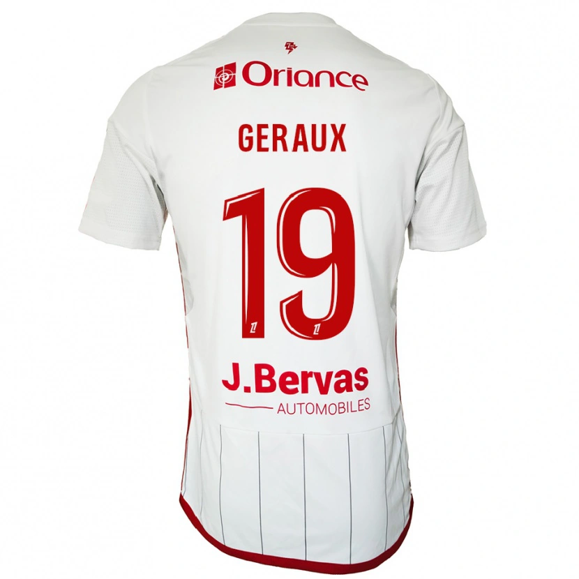 Danxen Dámské Noan Geraux #19 Bílá Červená Daleko Hráčské Dresy 2025/26 Dres